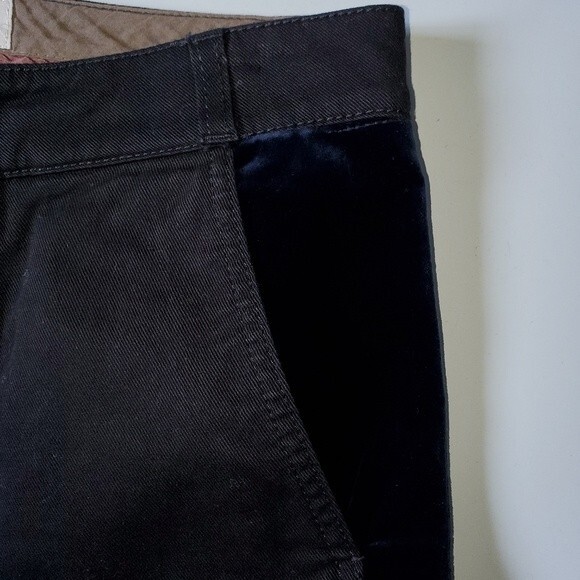 Stella McCartney Black Denim trimmed  Blue Velvet Slim Ankle Zip Jeans 27 - Picture 7 of 15